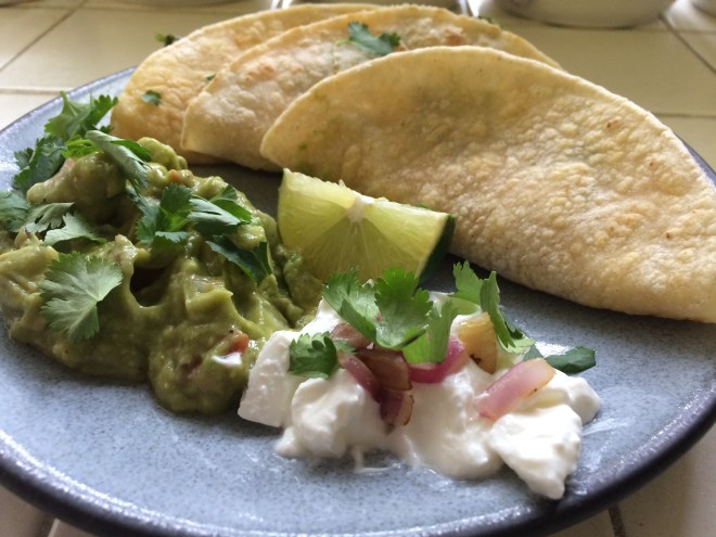 Guac and Spiced Sour Cream