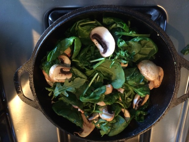 Step 3 Saute Spinach